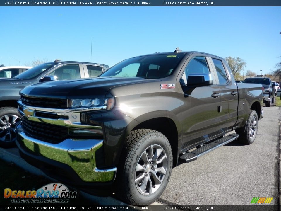 2021 Chevrolet Silverado 1500 LT Double Cab 4x4 Oxford Brown Metallic / Jet Black Photo #1