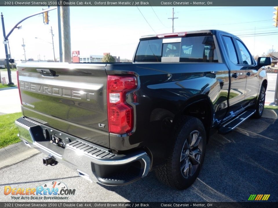2021 Chevrolet Silverado 1500 LT Double Cab 4x4 Oxford Brown Metallic / Jet Black Photo #4