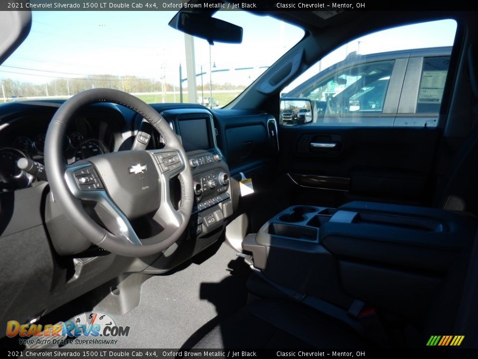 2021 Chevrolet Silverado 1500 LT Double Cab 4x4 Oxford Brown Metallic / Jet Black Photo #7