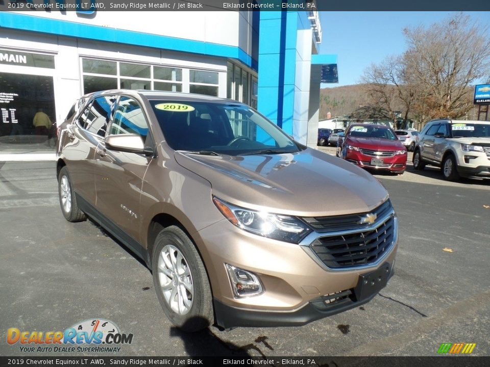 2019 Chevrolet Equinox LT AWD Sandy Ridge Metallic / Jet Black Photo #4