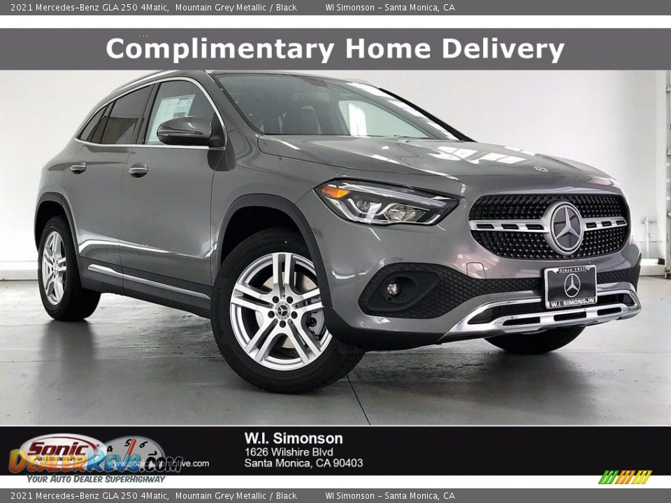 2021 Mercedes-Benz GLA 250 4Matic Mountain Grey Metallic / Black Photo #1