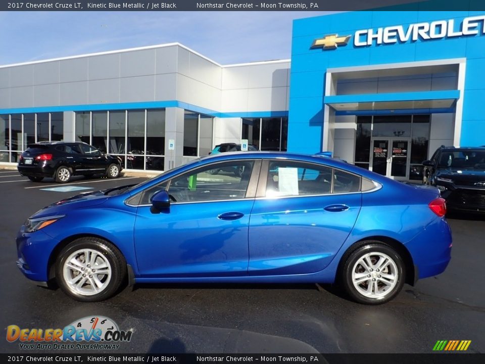 2017 Chevrolet Cruze LT Kinetic Blue Metallic / Jet Black Photo #3