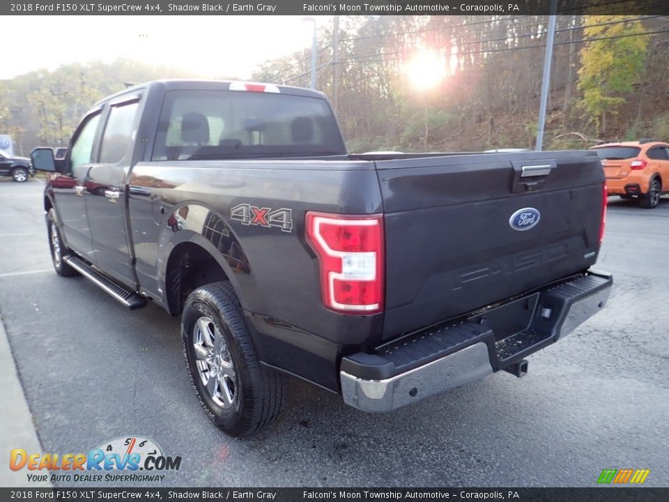 2018 Ford F150 XLT SuperCrew 4x4 Shadow Black / Earth Gray Photo #4