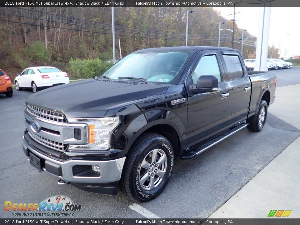 2018 Ford F150 XLT SuperCrew 4x4 Shadow Black / Earth Gray Photo #6