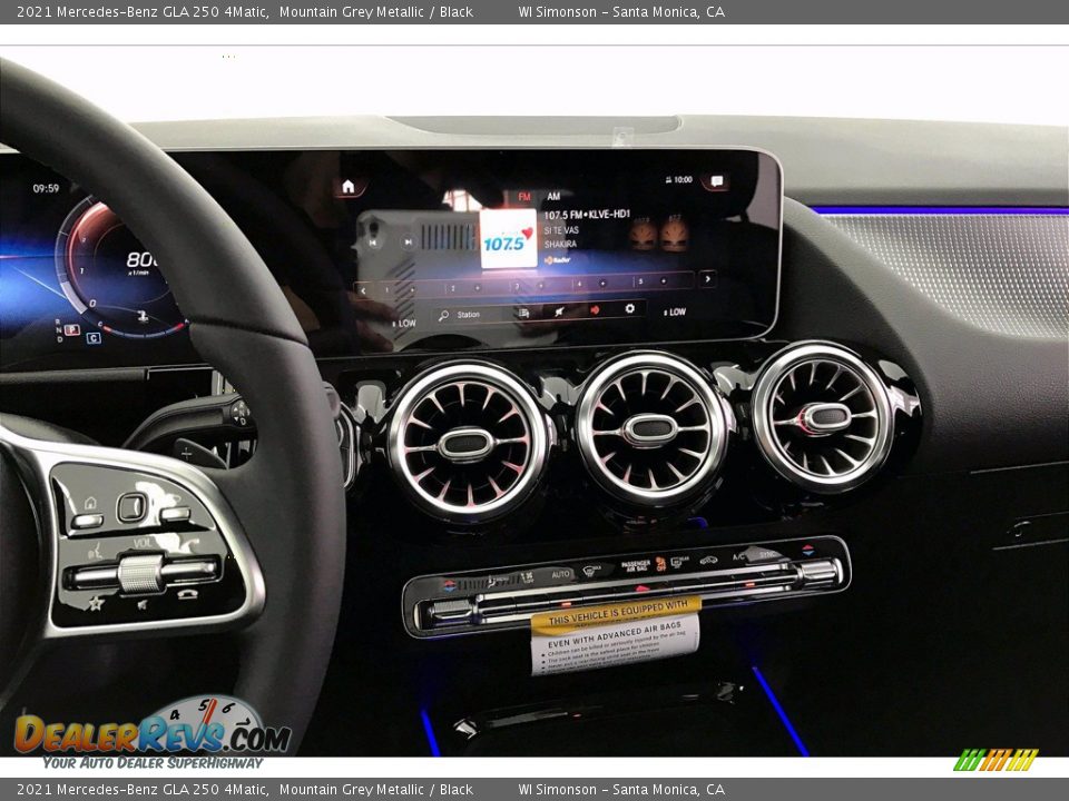 Controls of 2021 Mercedes-Benz GLA 250 4Matic Photo #6