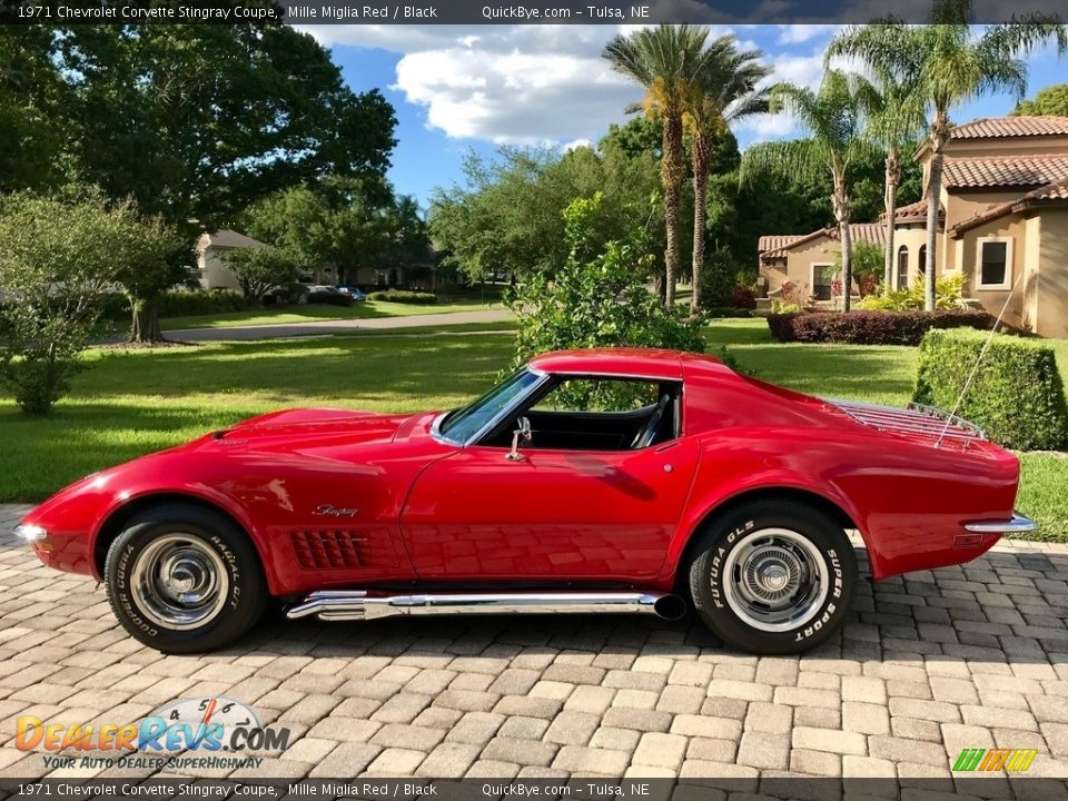 1971 Chevrolet Corvette Stingray Coupe Mille Miglia Red / Black Photo #8