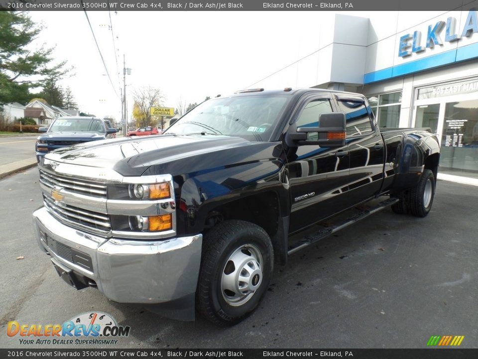 2016 Chevrolet Silverado 3500HD WT Crew Cab 4x4 Black / Dark Ash/Jet Black Photo #1