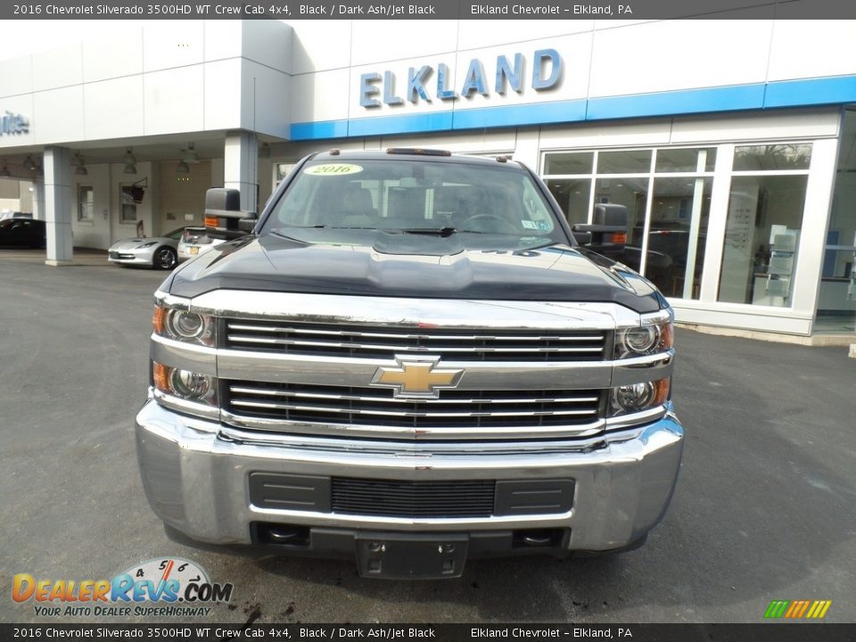 2016 Chevrolet Silverado 3500HD WT Crew Cab 4x4 Black / Dark Ash/Jet Black Photo #2