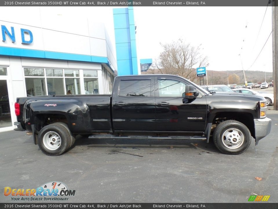 Black 2016 Chevrolet Silverado 3500HD WT Crew Cab 4x4 Photo #5