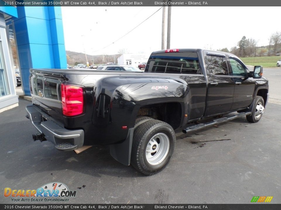 2016 Chevrolet Silverado 3500HD WT Crew Cab 4x4 Black / Dark Ash/Jet Black Photo #6