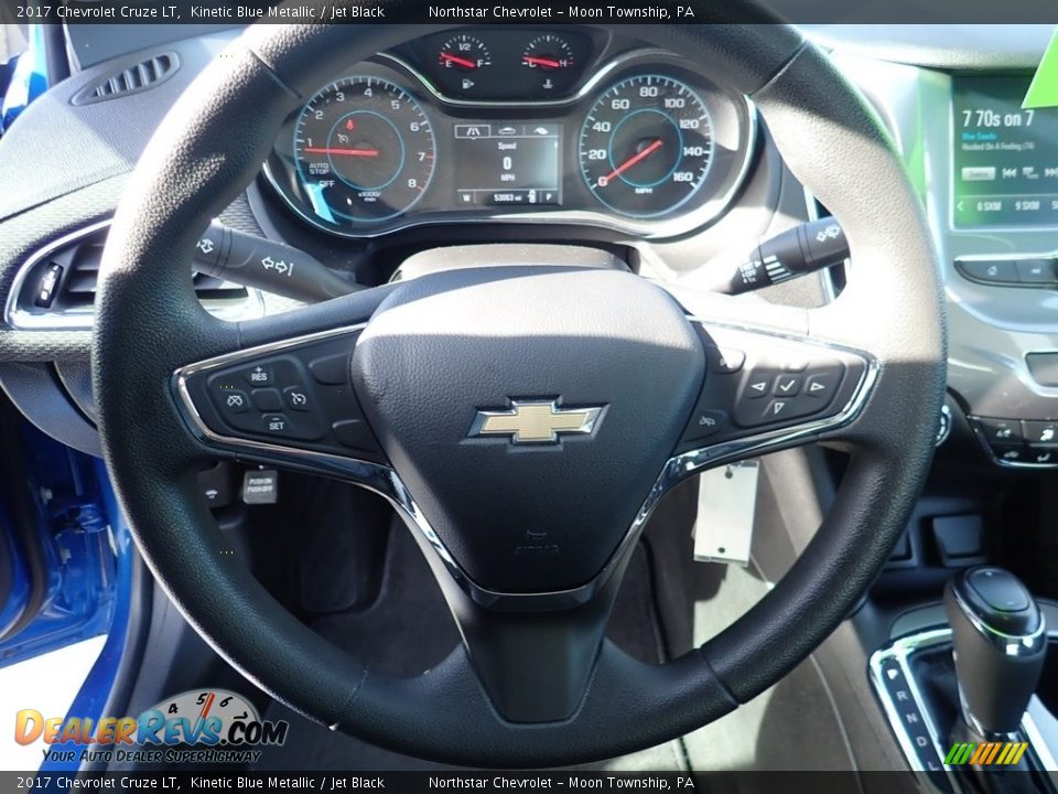 2017 Chevrolet Cruze LT Kinetic Blue Metallic / Jet Black Photo #26