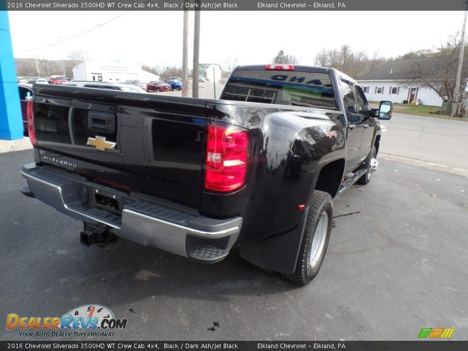 2016 Chevrolet Silverado 3500HD WT Crew Cab 4x4 Black / Dark Ash/Jet Black Photo #7