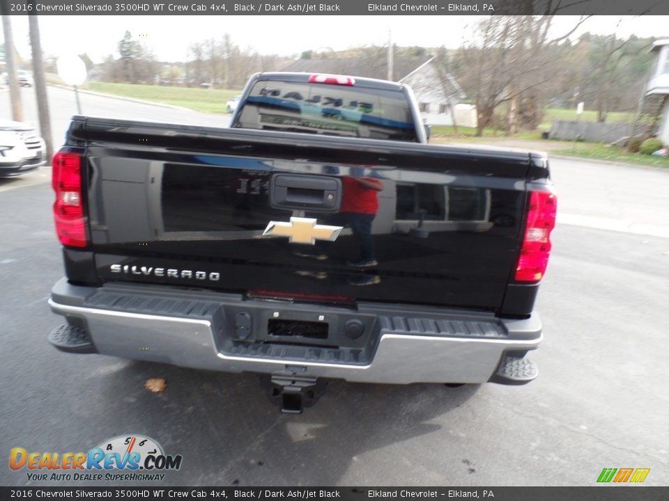 2016 Chevrolet Silverado 3500HD WT Crew Cab 4x4 Black / Dark Ash/Jet Black Photo #8