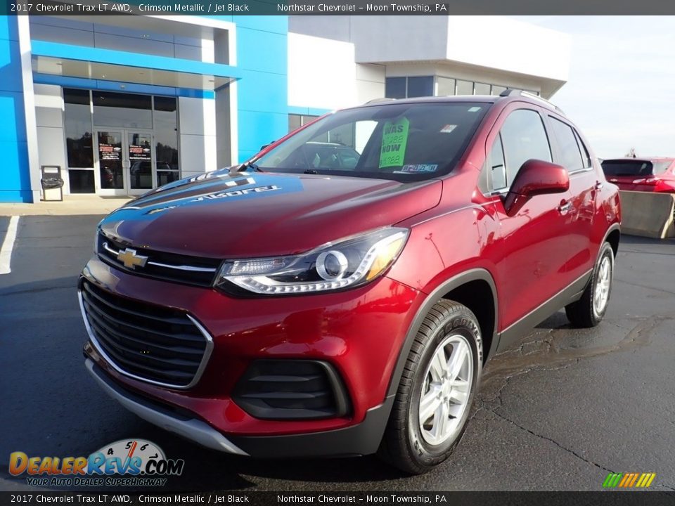 2017 Chevrolet Trax LT AWD Crimson Metallic / Jet Black Photo #2