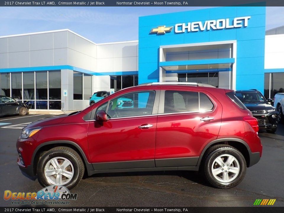 2017 Chevrolet Trax LT AWD Crimson Metallic / Jet Black Photo #3