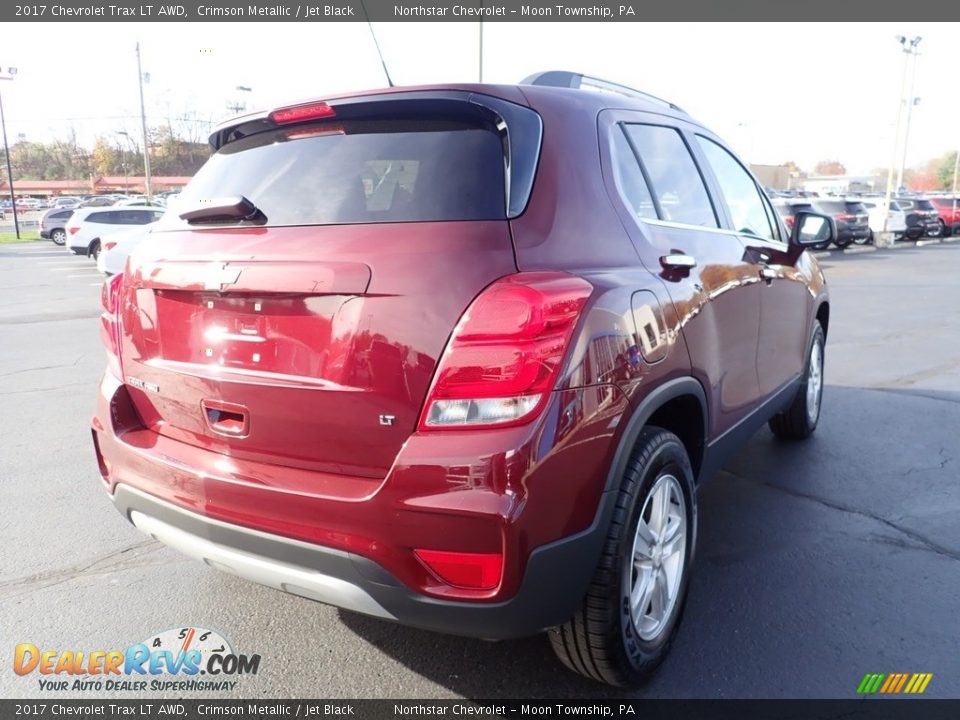 2017 Chevrolet Trax LT AWD Crimson Metallic / Jet Black Photo #8