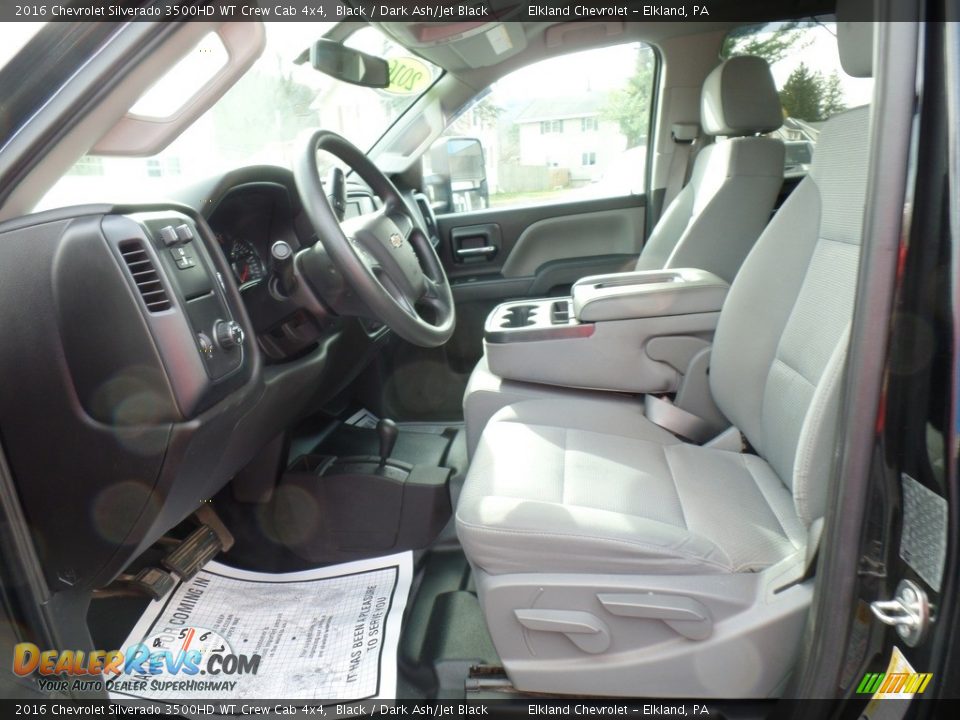 Front Seat of 2016 Chevrolet Silverado 3500HD WT Crew Cab 4x4 Photo #19