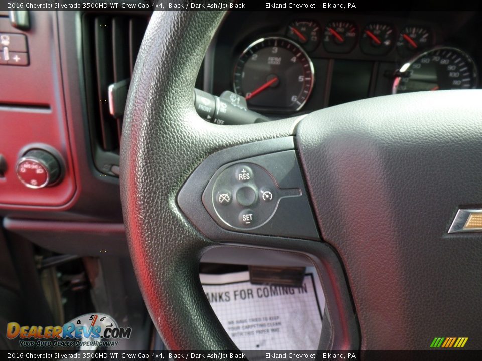 2016 Chevrolet Silverado 3500HD WT Crew Cab 4x4 Steering Wheel Photo #24