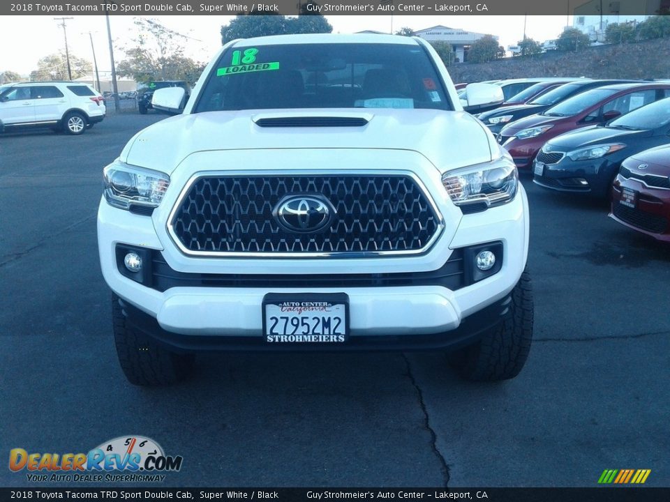 2018 Toyota Tacoma TRD Sport Double Cab Super White / Black Photo #3