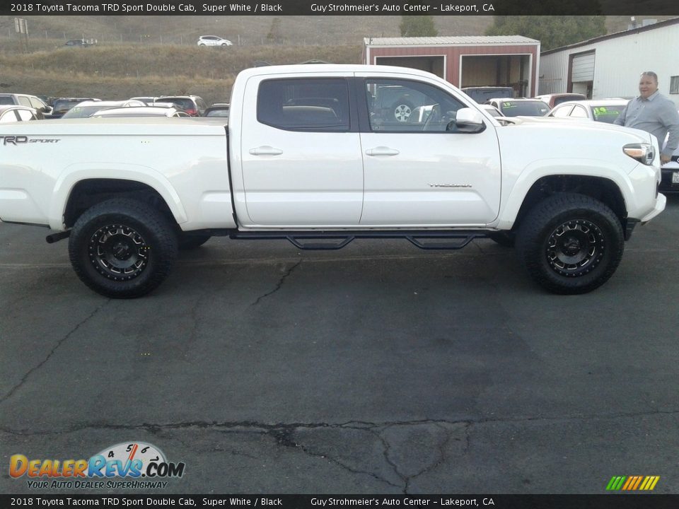 2018 Toyota Tacoma TRD Sport Double Cab Super White / Black Photo #4