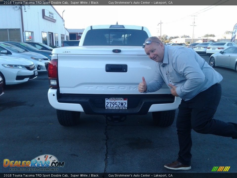 2018 Toyota Tacoma TRD Sport Double Cab Super White / Black Photo #5