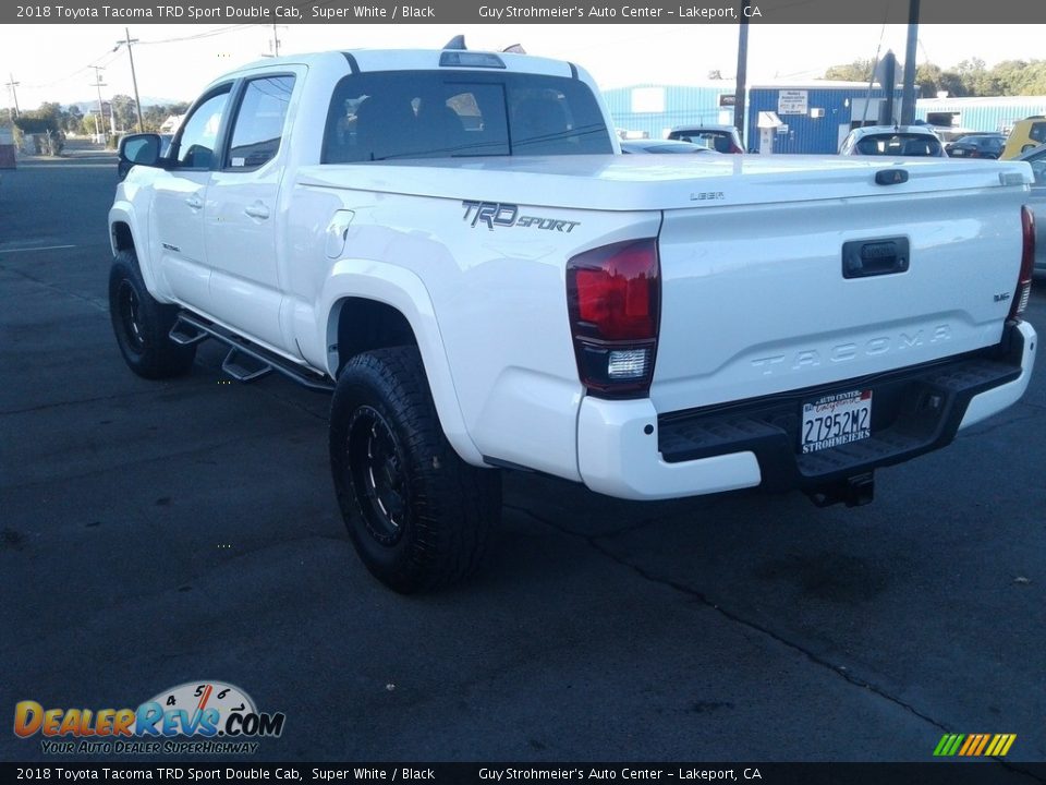 2018 Toyota Tacoma TRD Sport Double Cab Super White / Black Photo #6