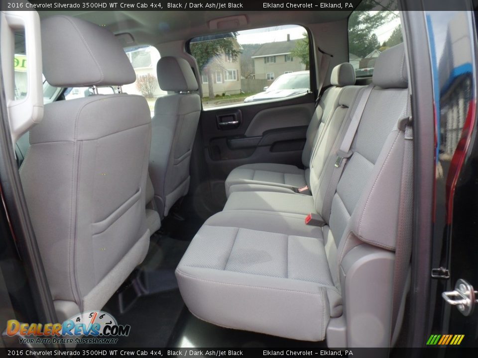 Rear Seat of 2016 Chevrolet Silverado 3500HD WT Crew Cab 4x4 Photo #36