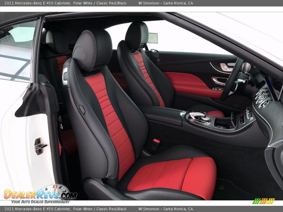 Classic Red/Black Interior - 2021 Mercedes-Benz E 450 Cabriolet Photo #5