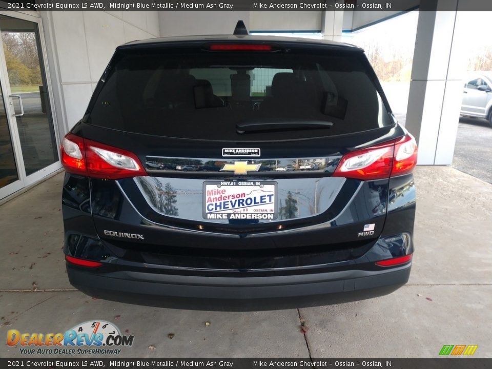 2021 Chevrolet Equinox LS AWD Midnight Blue Metallic / Medium Ash Gray Photo #5