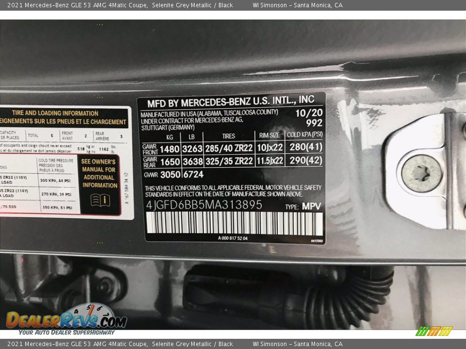 2021 Mercedes-Benz GLE 53 AMG 4Matic Coupe Selenite Grey Metallic / Black Photo #11
