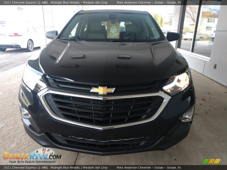 2021 Chevrolet Equinox LS AWD Midnight Blue Metallic / Medium Ash Gray Photo #10