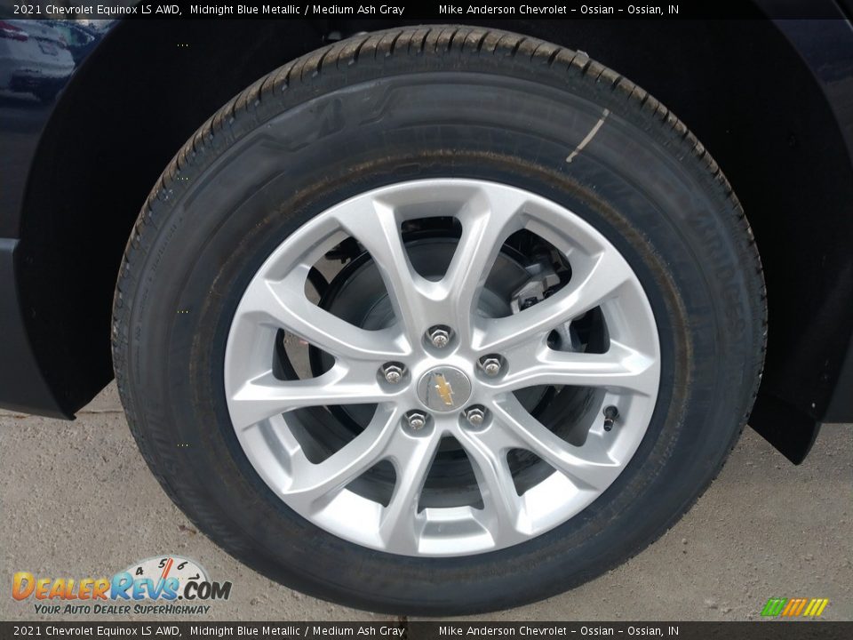 2021 Chevrolet Equinox LS AWD Midnight Blue Metallic / Medium Ash Gray Photo #13