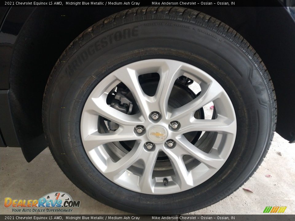 2021 Chevrolet Equinox LS AWD Midnight Blue Metallic / Medium Ash Gray Photo #14
