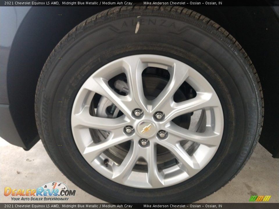 2021 Chevrolet Equinox LS AWD Midnight Blue Metallic / Medium Ash Gray Photo #15