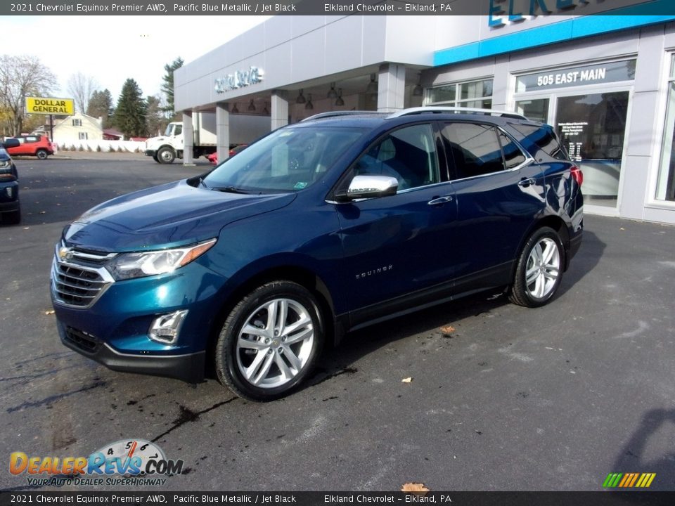 2021 Chevrolet Equinox Premier AWD Pacific Blue Metallic / Jet Black Photo #1