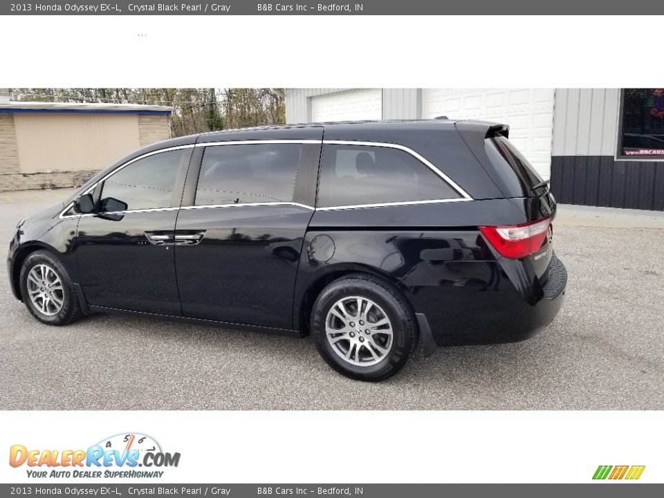 2013 Honda Odyssey EX-L Crystal Black Pearl / Gray Photo #5