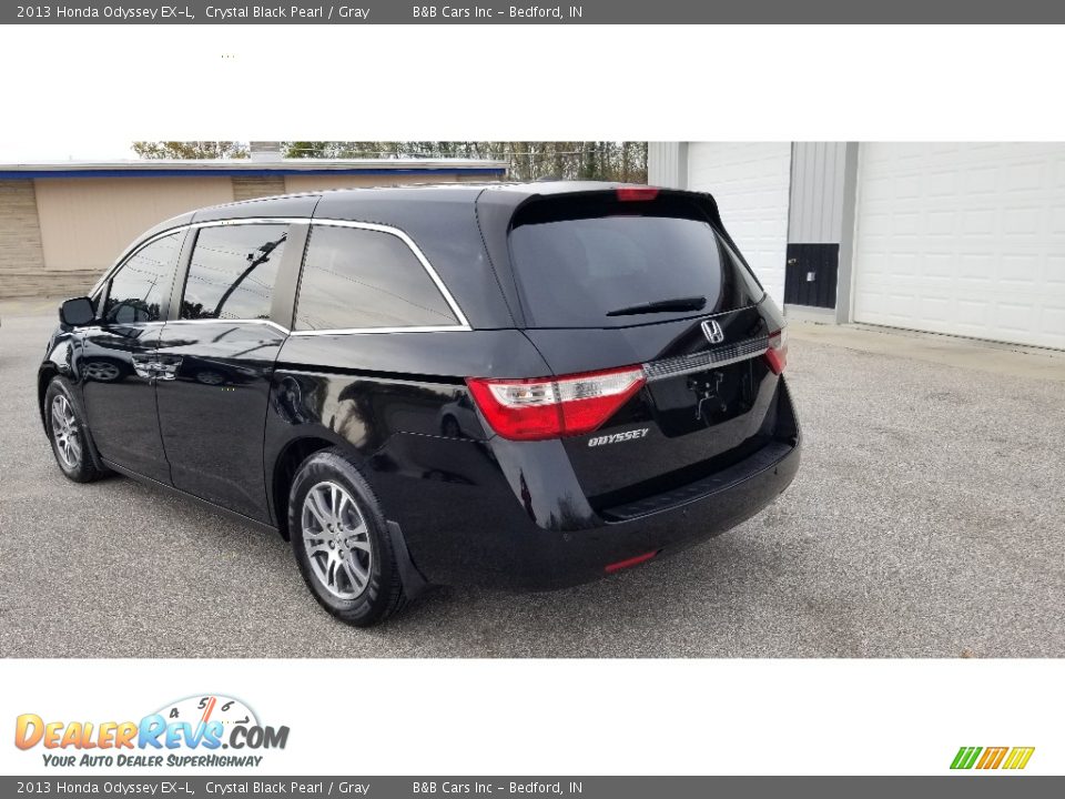 2013 Honda Odyssey EX-L Crystal Black Pearl / Gray Photo #6