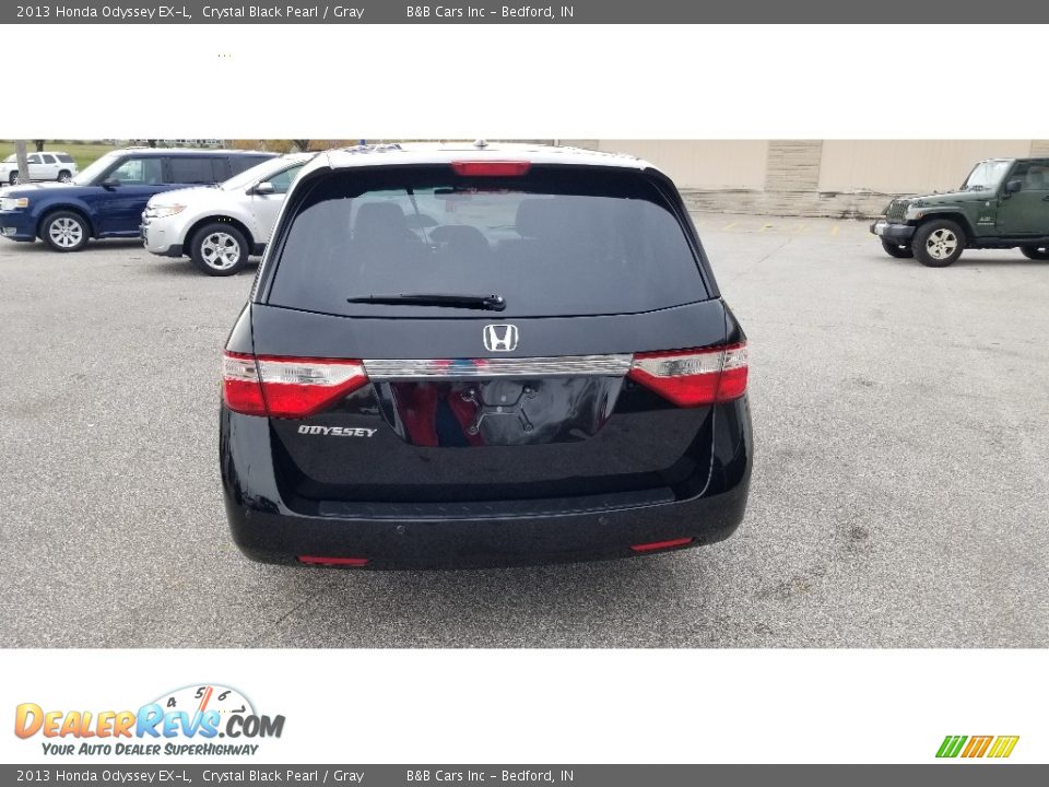 2013 Honda Odyssey EX-L Crystal Black Pearl / Gray Photo #7