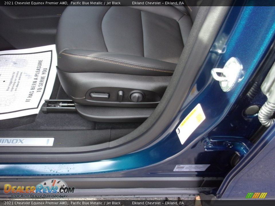 2021 Chevrolet Equinox Premier AWD Pacific Blue Metallic / Jet Black Photo #14