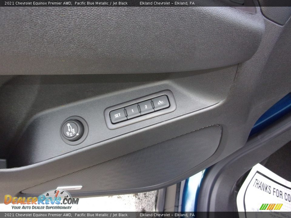 2021 Chevrolet Equinox Premier AWD Pacific Blue Metallic / Jet Black Photo #16