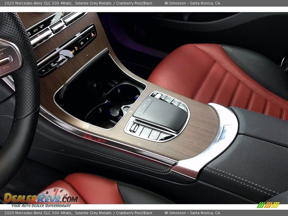 2020 Mercedes-Benz GLC 300 4Matic Selenite Grey Metallic / Cranberry Red/Black Photo #7
