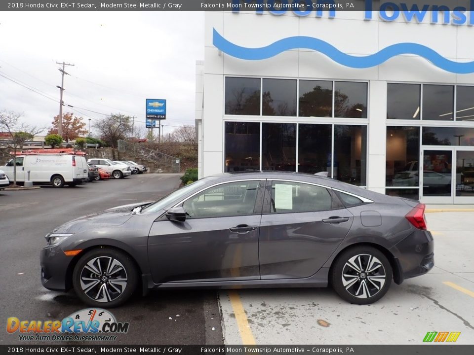 2018 Honda Civic EX-T Sedan Modern Steel Metallic / Gray Photo #2