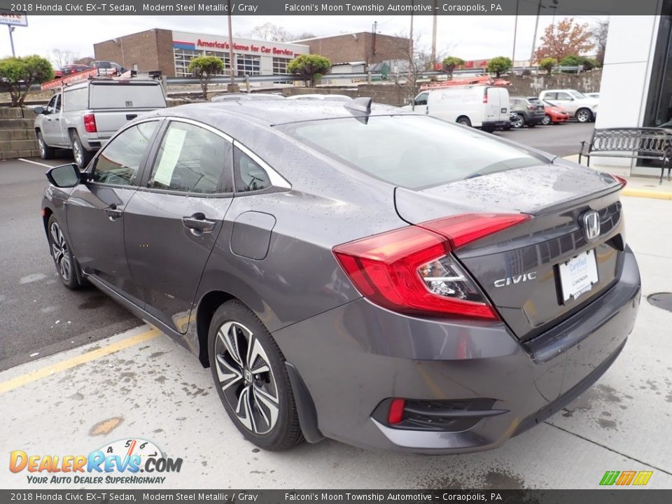 2018 Honda Civic EX-T Sedan Modern Steel Metallic / Gray Photo #3