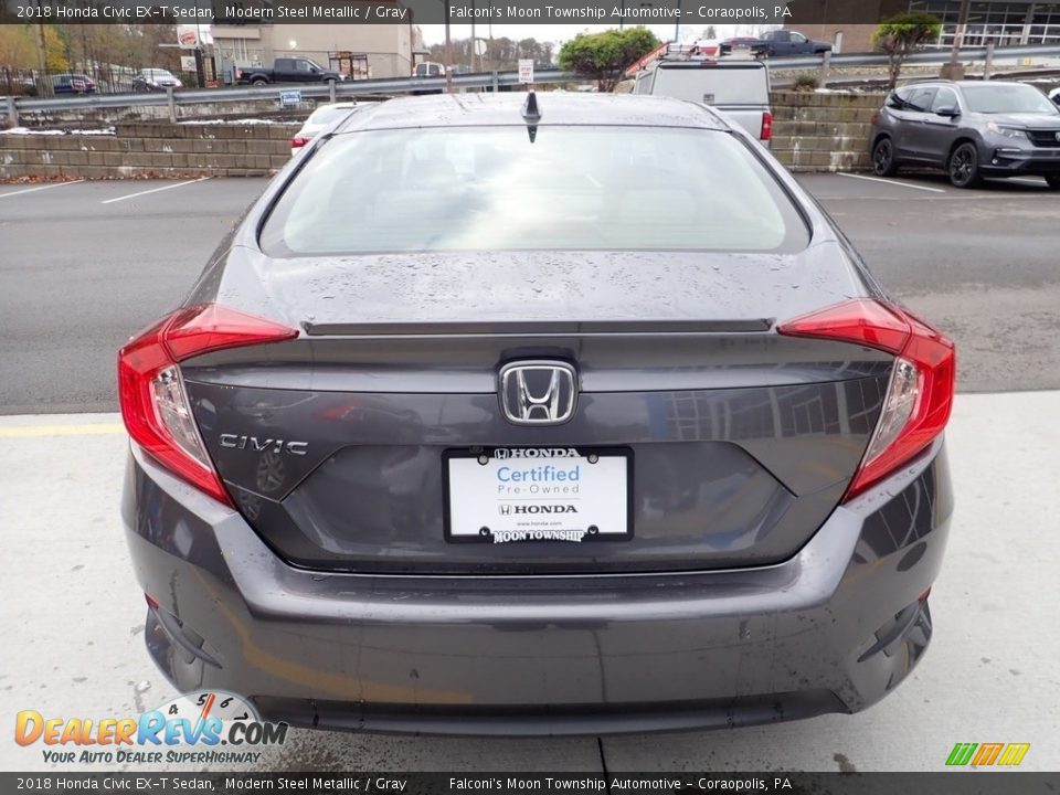 2018 Honda Civic EX-T Sedan Modern Steel Metallic / Gray Photo #4