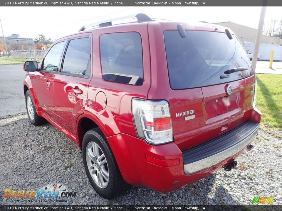 2010 Mercury Mariner V6 Premier 4WD Sangria Red Metallic / Stone Photo #2