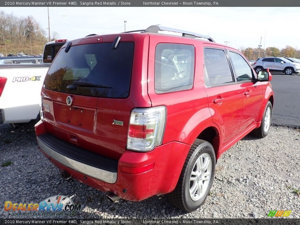 2010 Mercury Mariner V6 Premier 4WD Sangria Red Metallic / Stone Photo #4