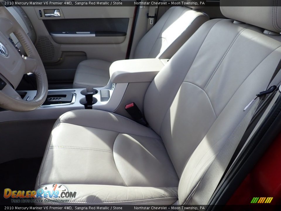 Front Seat of 2010 Mercury Mariner V6 Premier 4WD Photo #8