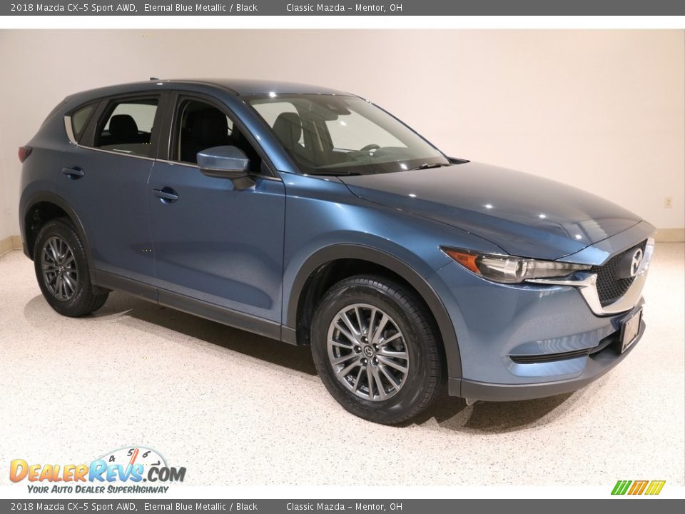 2018 Mazda CX-5 Sport AWD Eternal Blue Metallic / Black Photo #1