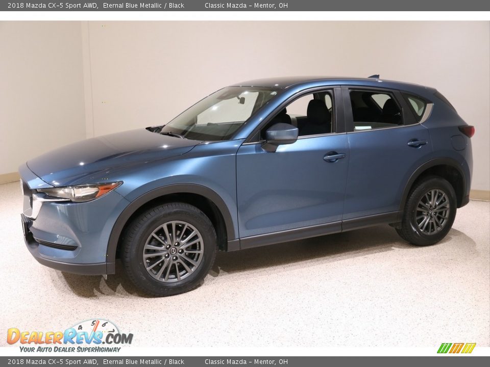 2018 Mazda CX-5 Sport AWD Eternal Blue Metallic / Black Photo #3