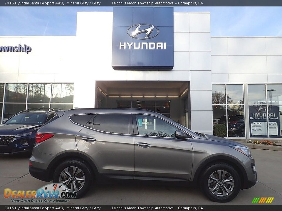 2016 Hyundai Santa Fe Sport AWD Mineral Gray / Gray Photo #1